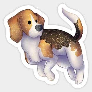 Cozy Beagle Sticker